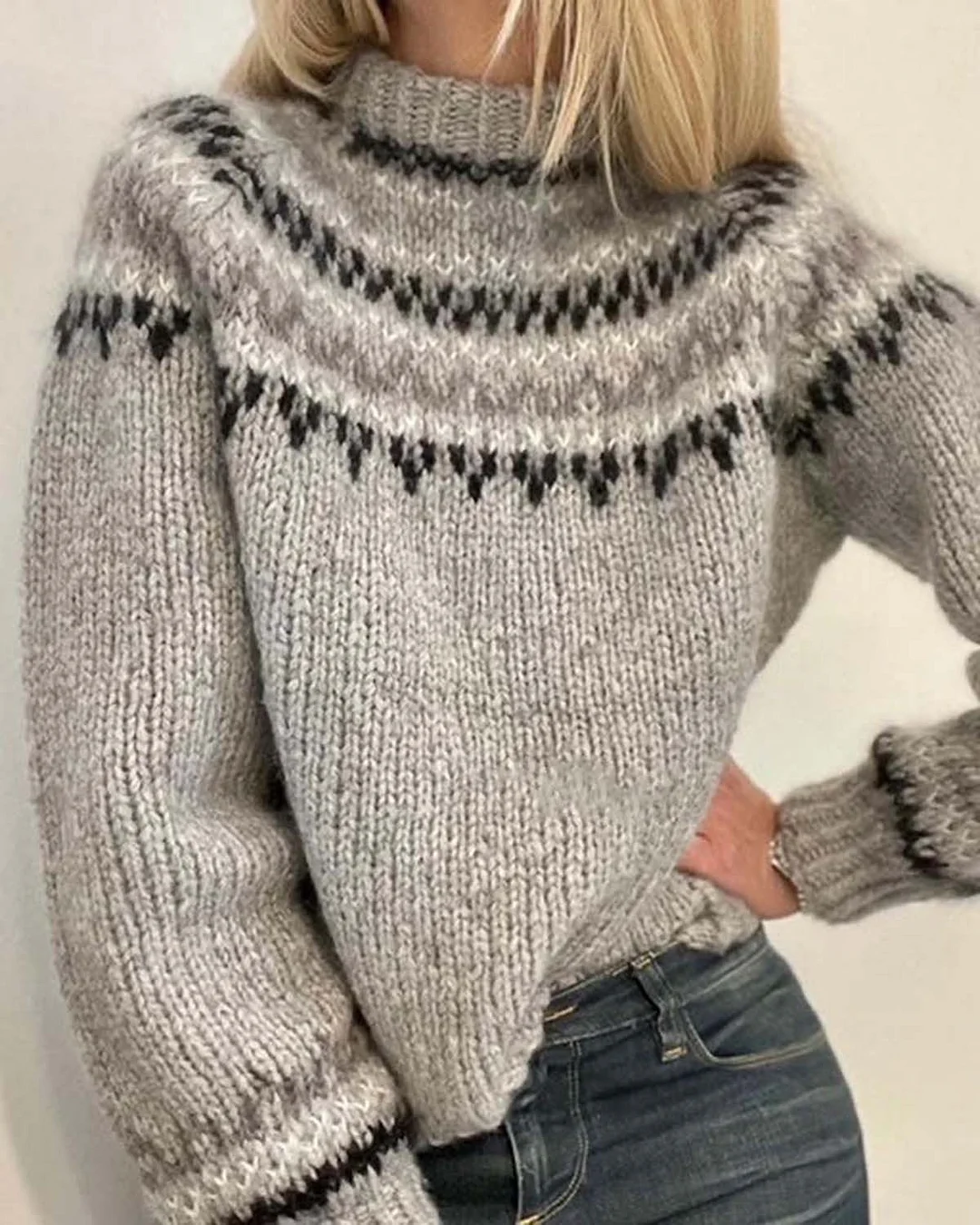 Casual Knit Sweater 449e