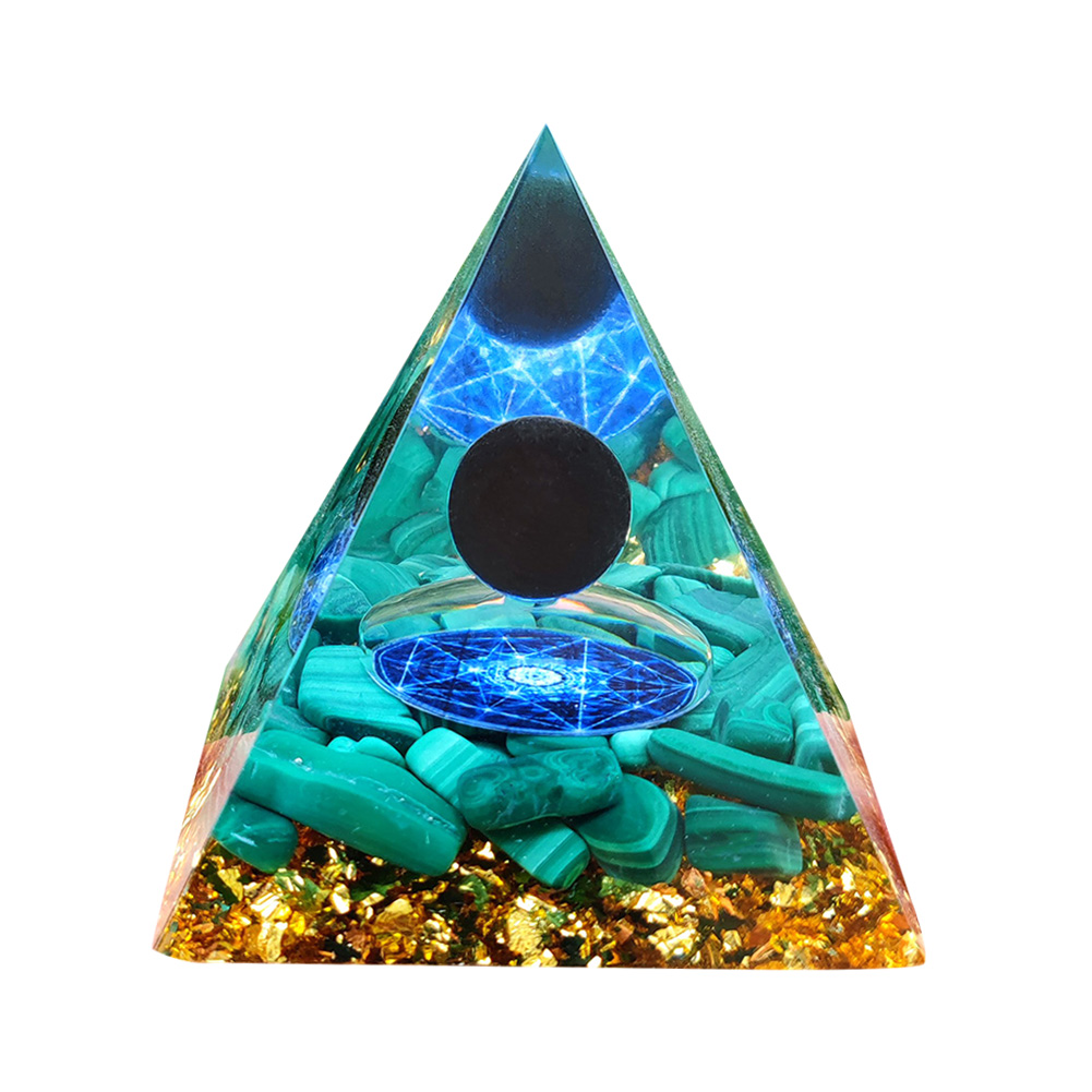 

5cm Natural Orgonite Pyramid Chakra, 501 Original