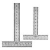 2Pcs T Square Ruler Stainless Steel Drafting Ruler T Ruler Measuring Layout Tool