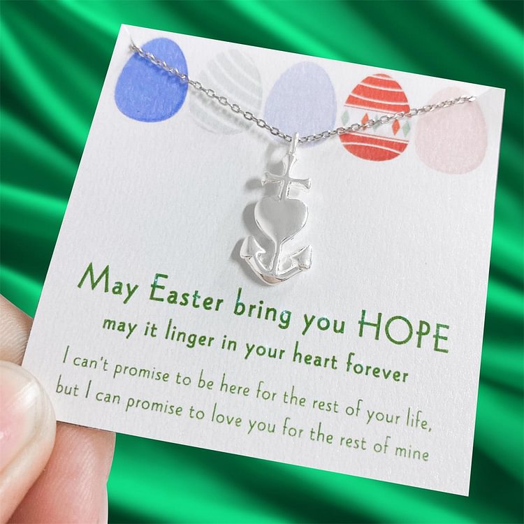 S925 May Easter Bring You Hope Faith Necklace