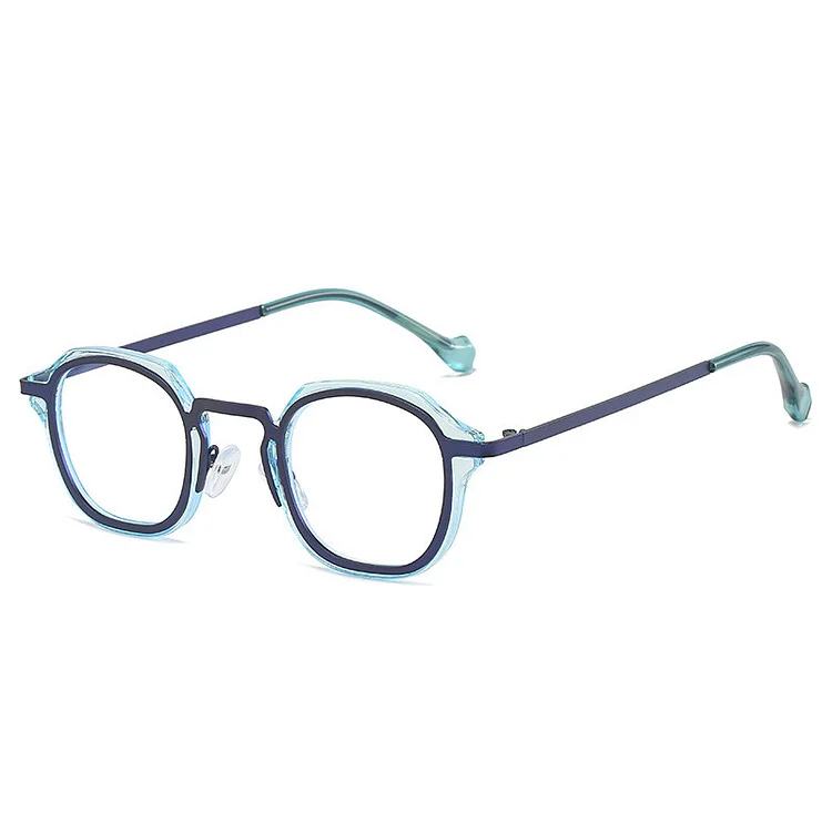 KOCOLIOR Anti Blue Light Photochromic Reading Glasses Retro Small Square Frame Glasses Men and Woman Presbyopia Glasses0 to 6.0