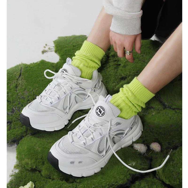 Men Women Sneakers Plus Size 41 42 43 Women's Casual Shoes Fashion Chunky Sneakers Woman Thick Sole Sport Shoes Big Size Shoes
