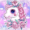 Diamond Painting-DIY Full Round Drill Unicorn（30*30CM)