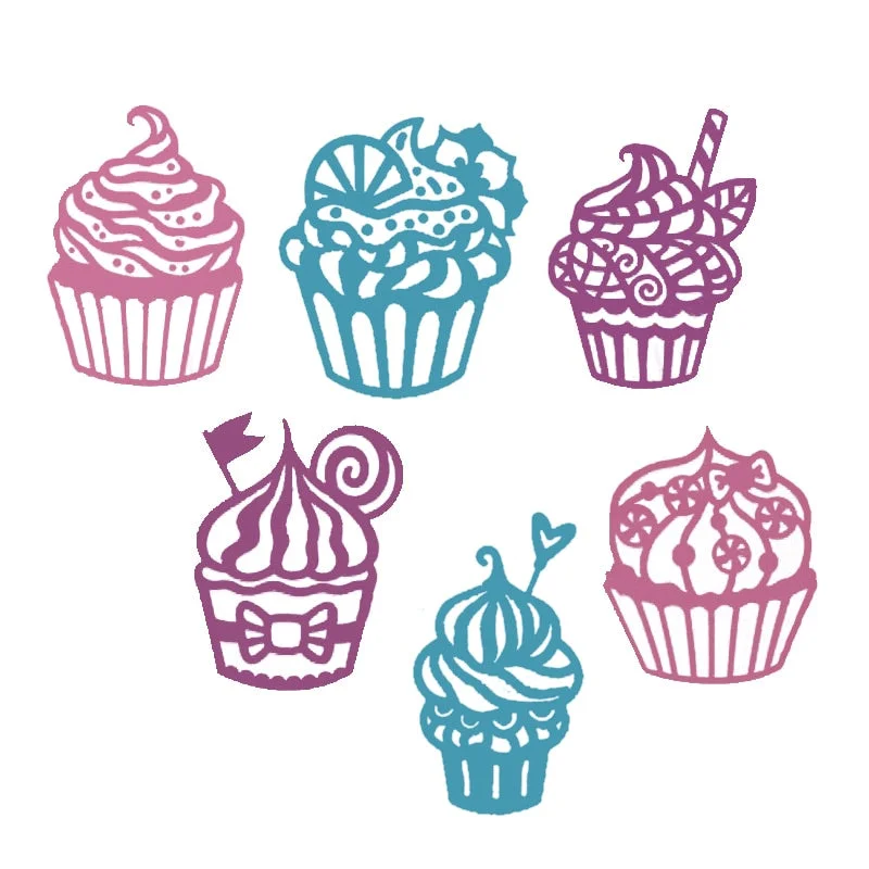 Delicious Cakes and Ice Cream Metal Cutting Dies For DIY Scrapbook Cutting Die Paper Cards Embossed Decorative Craft Die Cut New