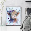 Highland Cattle-11CT Stamped Cross Stitch 40*50cm