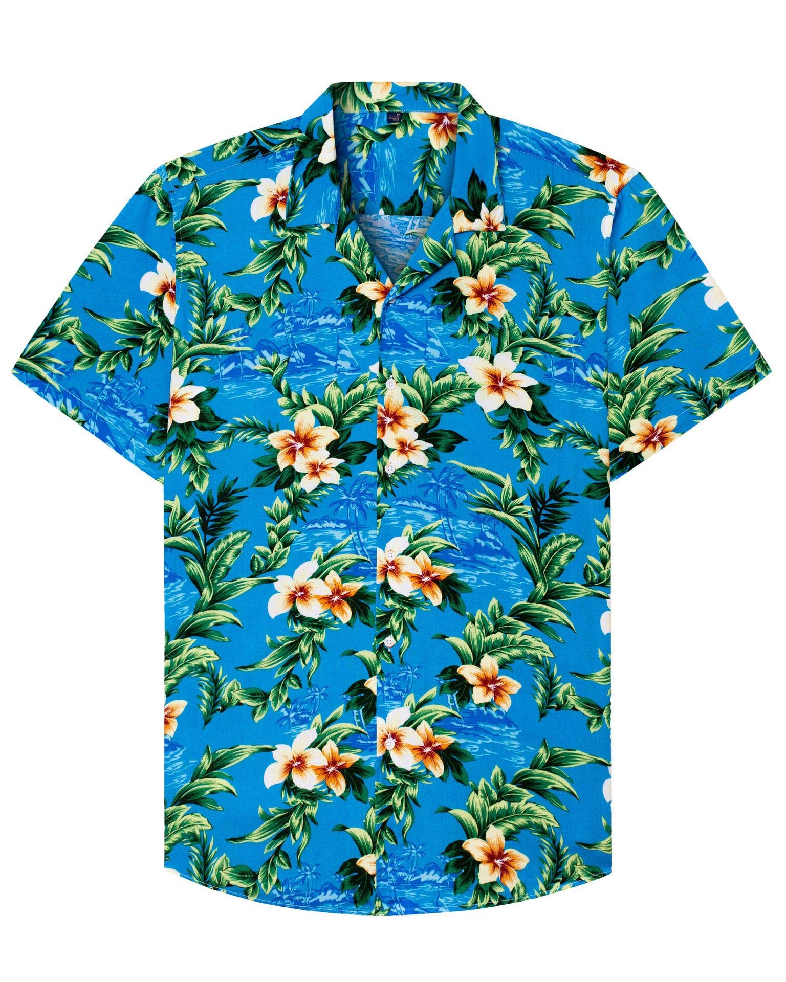 Men's Classic Floral Print Short Sleeve Shirt