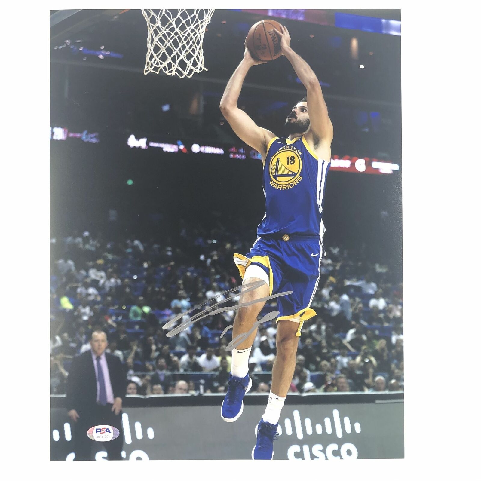 Omri Casspi signed 11x14 Photo Poster painting PSA/DNA Golden State Warriors Autographed