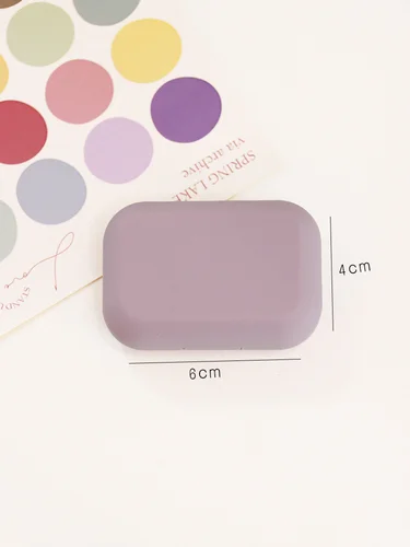 JOURNALSAY Frosted Retro Minimalist Contact Lens Cosmetic Case