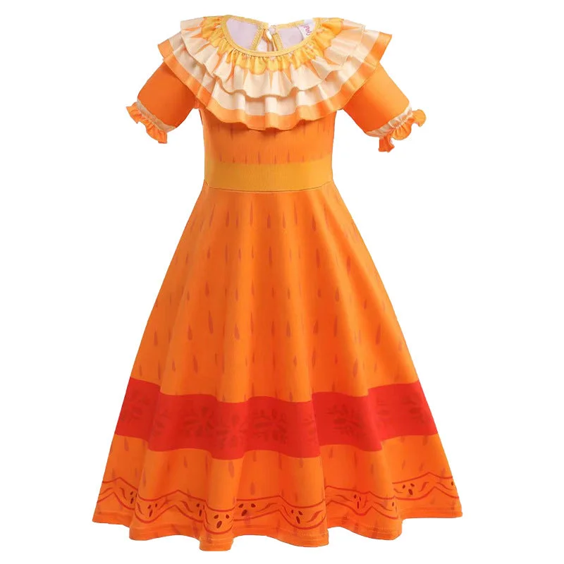 Encanto Mirabel Role Playing Outfits Girl Princess Dress Costumes-elleschic