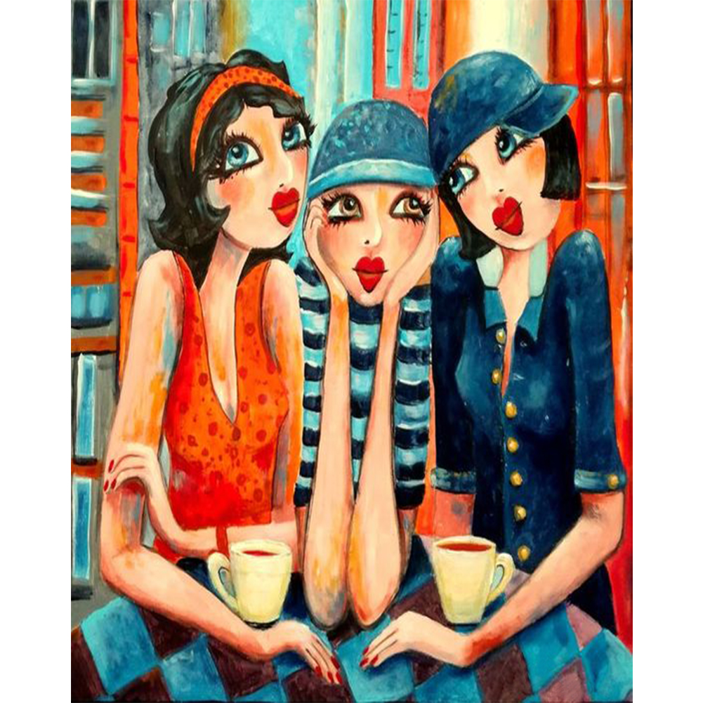 3 Fashion Sisters 40*50cm paint by numbers