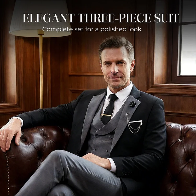 Moderner Hochzeitsanzug im Kontrast-Design