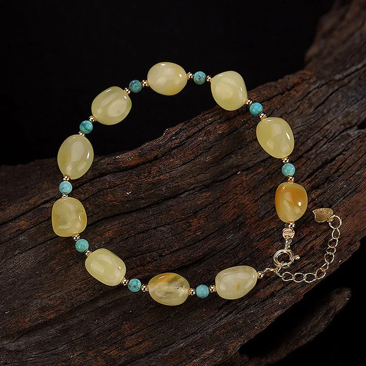 Amber Turquoise Garnet Confidence Focus Bracelet