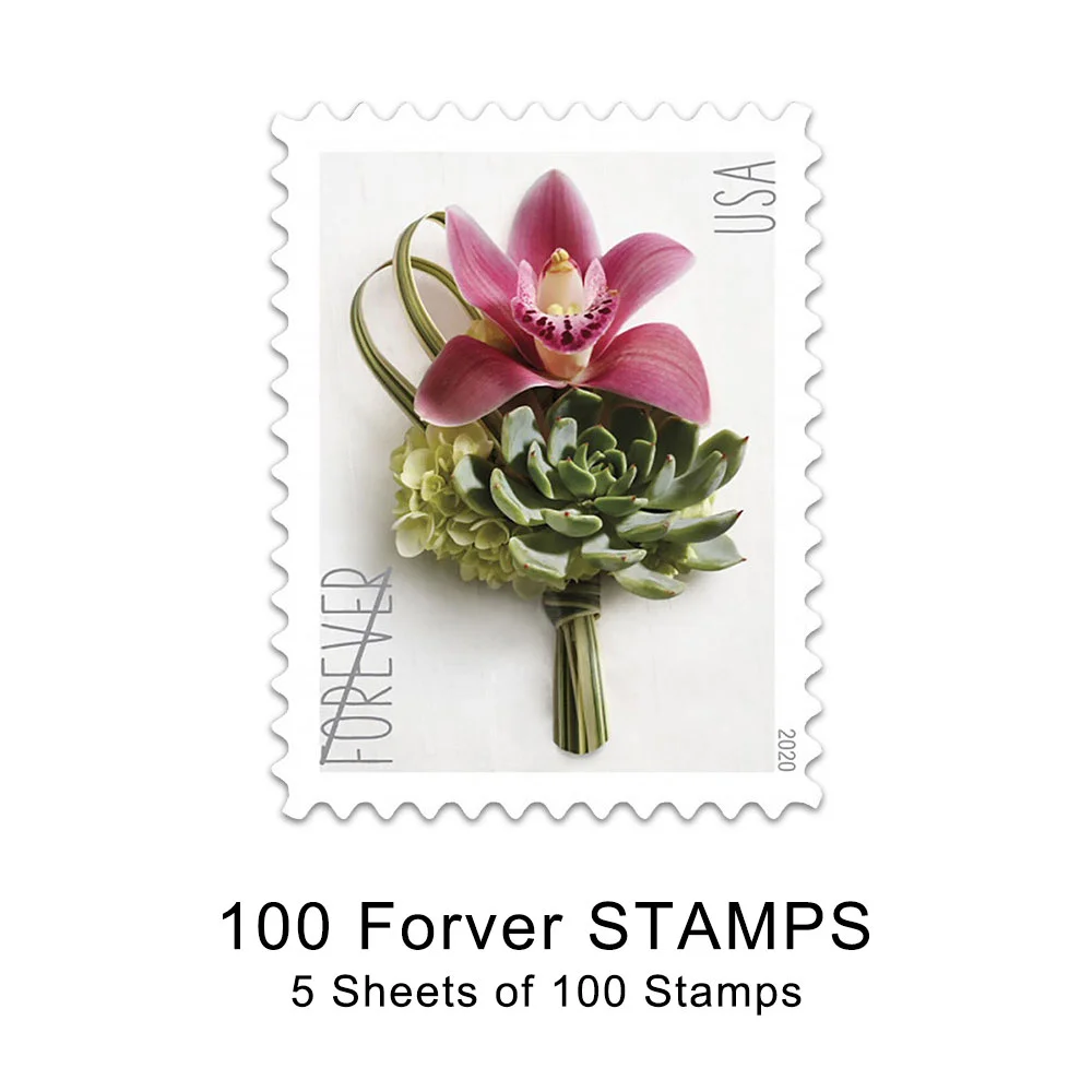 US Stamp 2020 Contemporary Wedding Boutonniere Sheet of 20 Forever Stamps  #5457