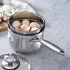 304 stainless steel extra thick one-piece steamer with steaming grid, uncoated non-stick cooking pot