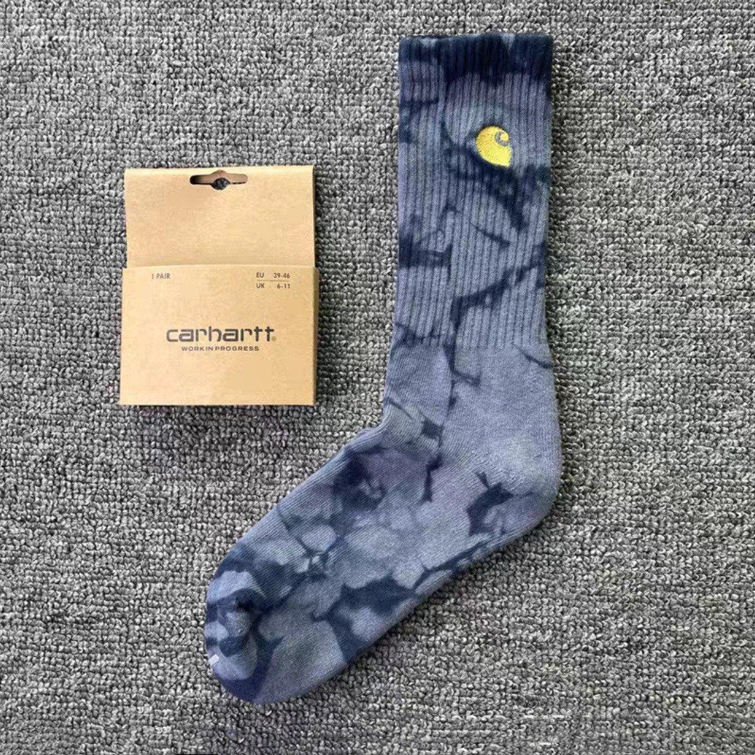 Carhartt Vintage Tie-dye Sports Socks For Men And Women