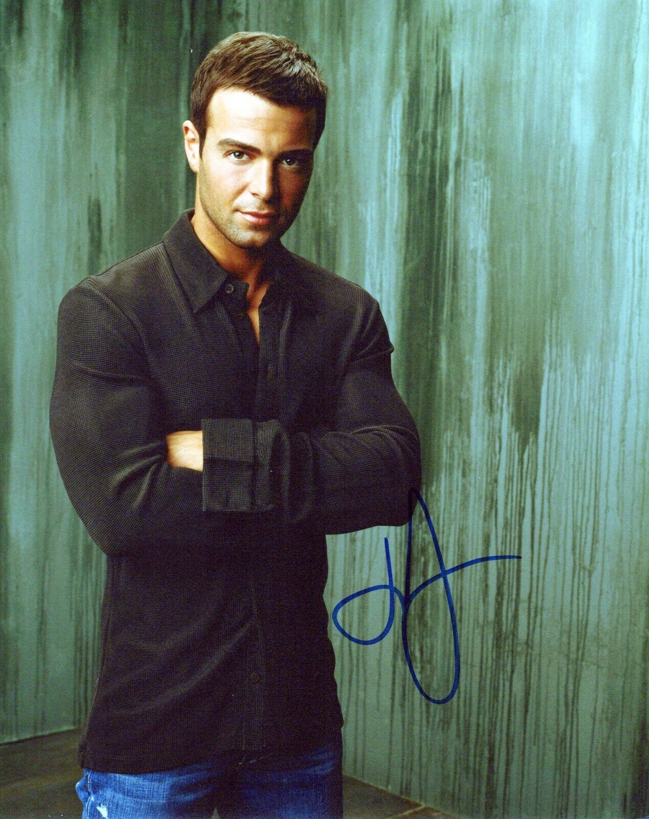 Joey Lawrence glamour shot autographed Photo Poster painting signed 8x10 #2