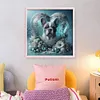 Love Bulldog-11CT Stamped Cross Stitch 45*45cm