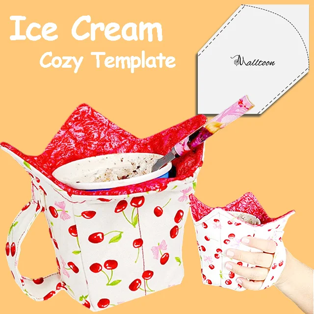 Patchwork Ice Cream Cozy Template