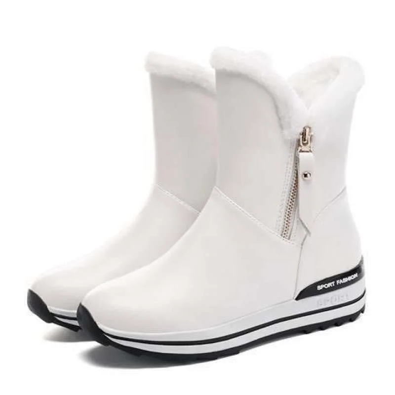 Letclo™ New Winter Plus Velvet Warm Bright Color Snow Boots letclo Letclo
