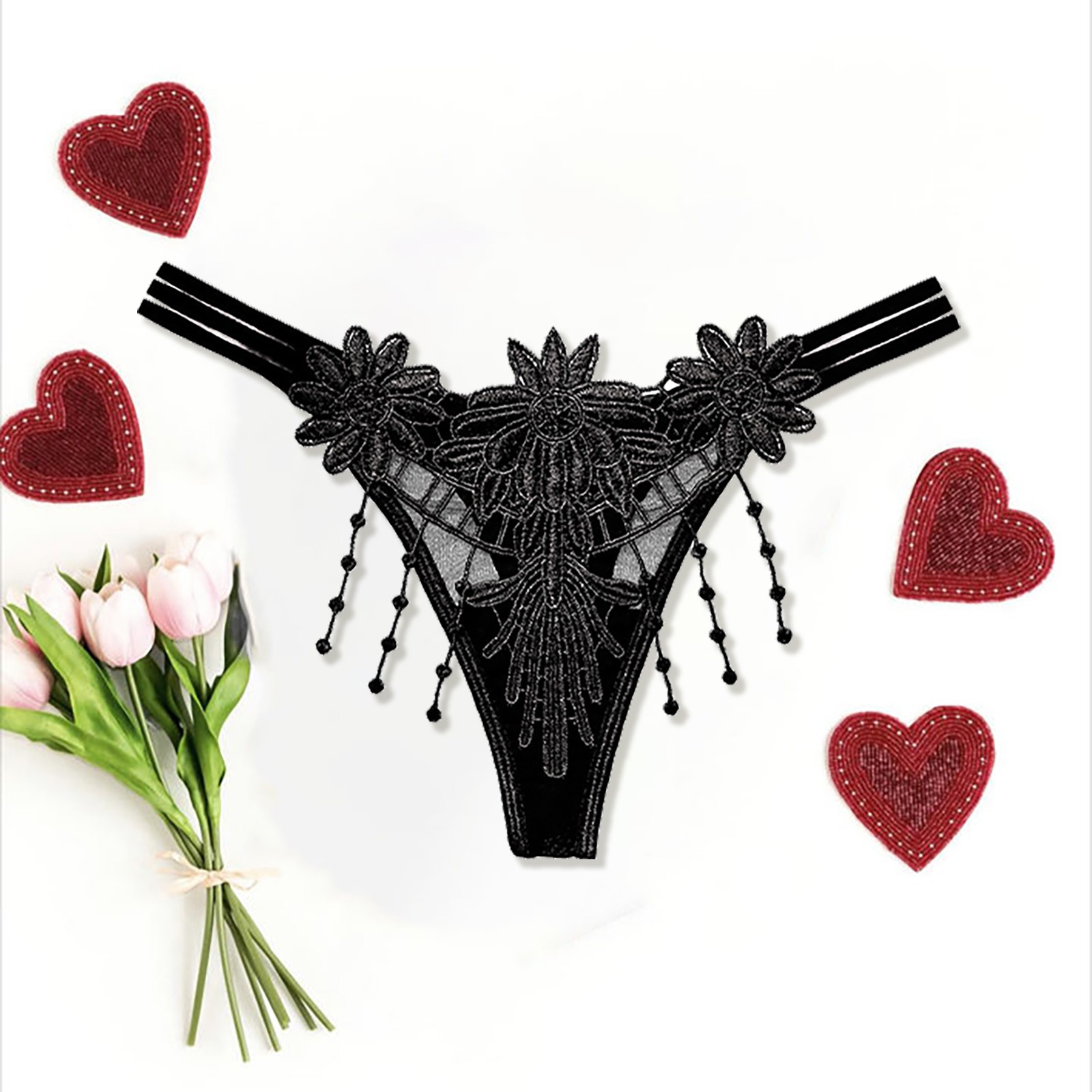Women’S Transparent Seamless Underwear Embroidery Sexy No Show Panties Briefs Soft Stretch Bikini Underwears Lane Swim