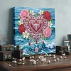 DIY Pearl Painting Love Rose with Frame for Home Wall Decor(25x25cm)