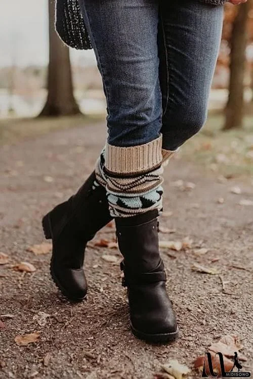 MidiSono - Aztec Print Leg Warmers