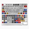 Comic hundred mixed light keycaps original height 136 keys full set of classic simple style mechanical keyboard keycaps