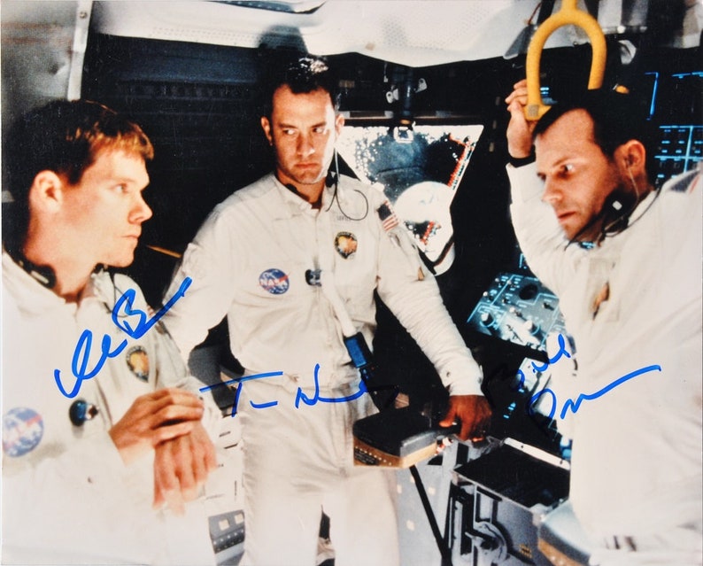 APOLLO 13 CAST SIGNED Photo Poster painting X3 Tom Hanks, Kevin Bacon, Bill Paxton wcoa