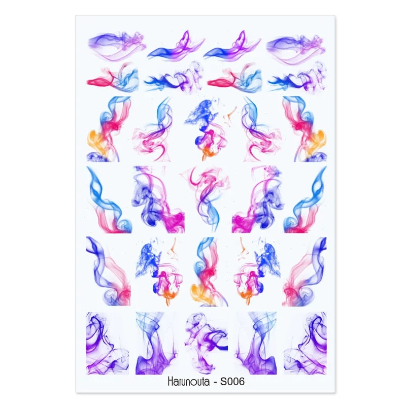 1PC Succulent Plants Flower 3D Nail Sticker Spring Floral Leaves Adhesive Transfer Decals Slider DIY Nail Art Decoration-Nail Inspo