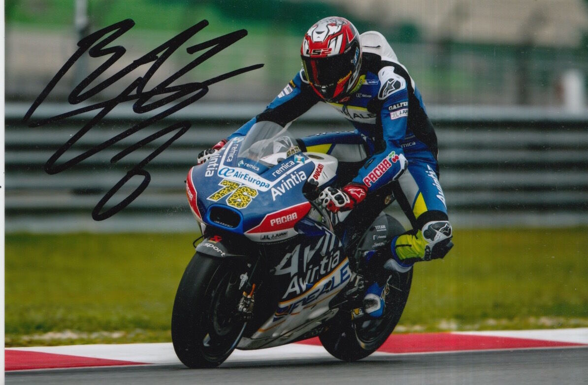 LORIS BAZ HAND SIGNED AVINTIA DUCATI MOTOGP 6X4 Photo Poster painting.