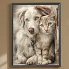 Cat Dog - Full Round Drill Diamond Painting