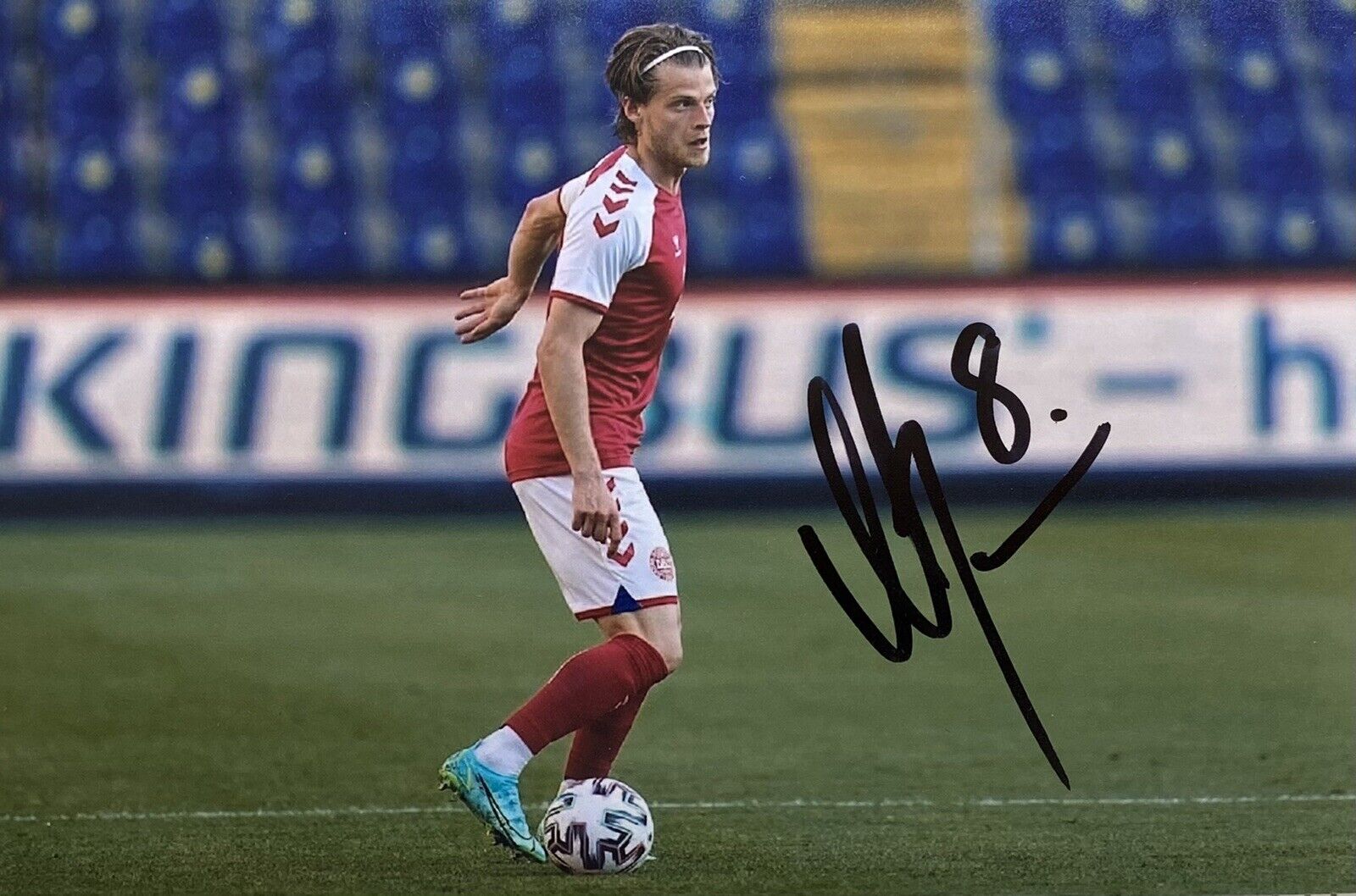 Mathias Jensen Genuine Hand Signed Denmark 6X4 Photo Poster painting, See Proof, 2