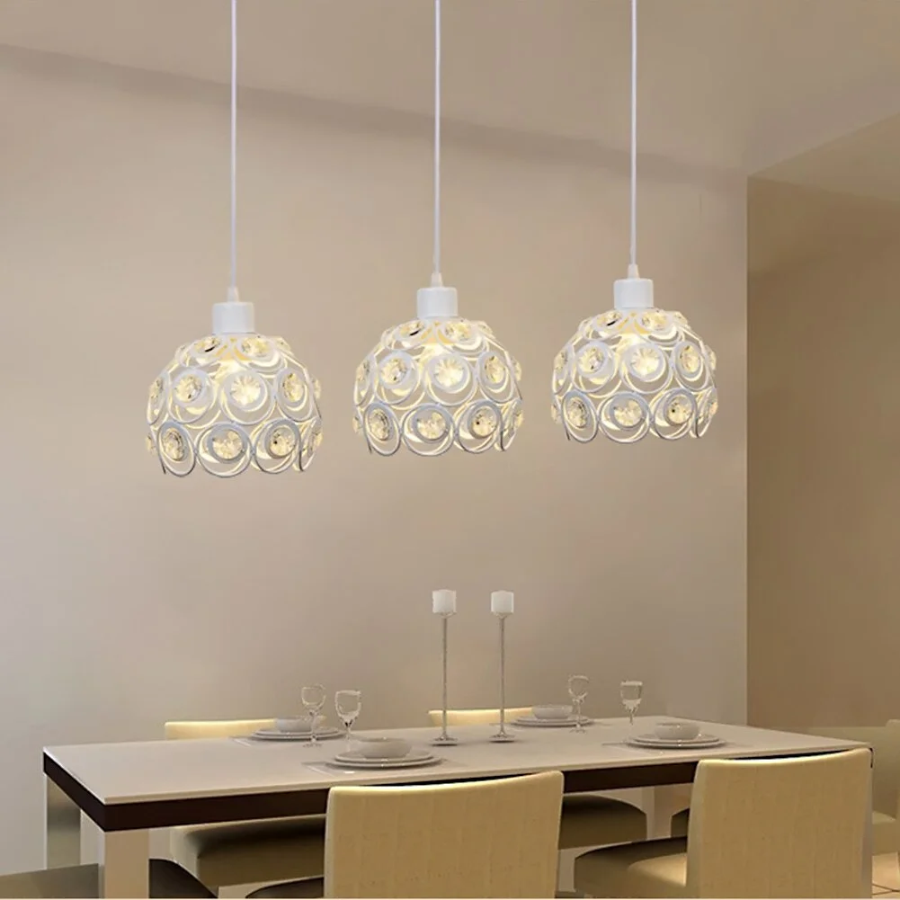 E26/E27 Retro Metal+Cloth Pendant Lamp For Indoor Living Room Dinning Room Hallway Indoor Lighting Hanging Lamp