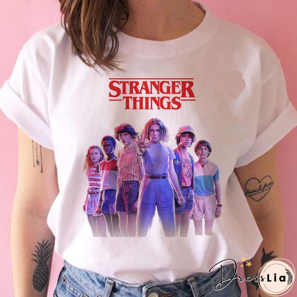 Stranger Things Season 3 T Shirt Women Upside Down Tshirt Eleven Female Graphic Grunge T-Shirt Femme Tee Shirts Funny Clothing