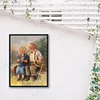 Diamond Painting-5D Full Round Drill Warm Old Lovers