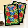 Flower Butterfly 5D DIY Diamond Art Painting Notebook Kit 50 Pages A5 Rhinestone Art Painting Notebook Kit for Adults Beginners Holiday Birthday Gift