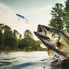 5pcs Fishing Lures Whopper Popper Artificial Bait with Rotating Tail Crankbait