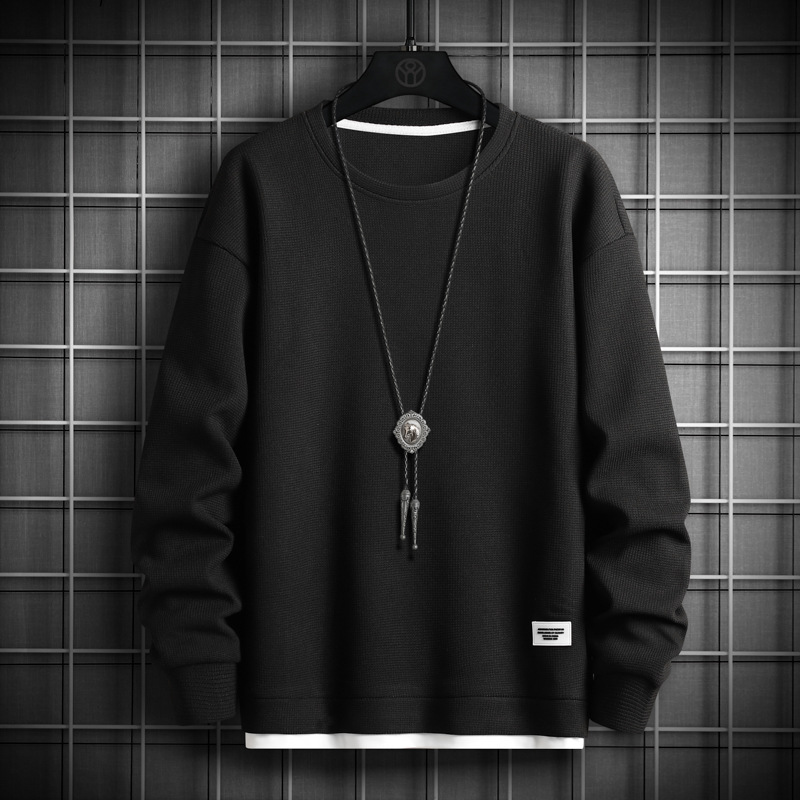 Men's Casual Versatile Round Neck Sweatshirt / TECHWEAR CLUB / Techwear