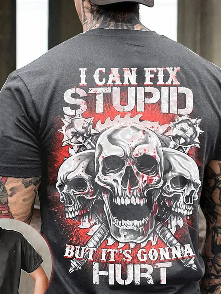 Men's Summer Trend T-shirt 3D Animal Printing Short-sleeved T-shirt-JRSEE