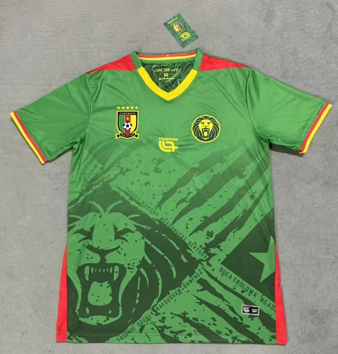 Cameroon 2025-26 Home Green Jersey - Fan Edition