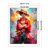 Pirate King Luffy-11CT Stamped Cross Stitch 30*40cm/11.81*15.75in