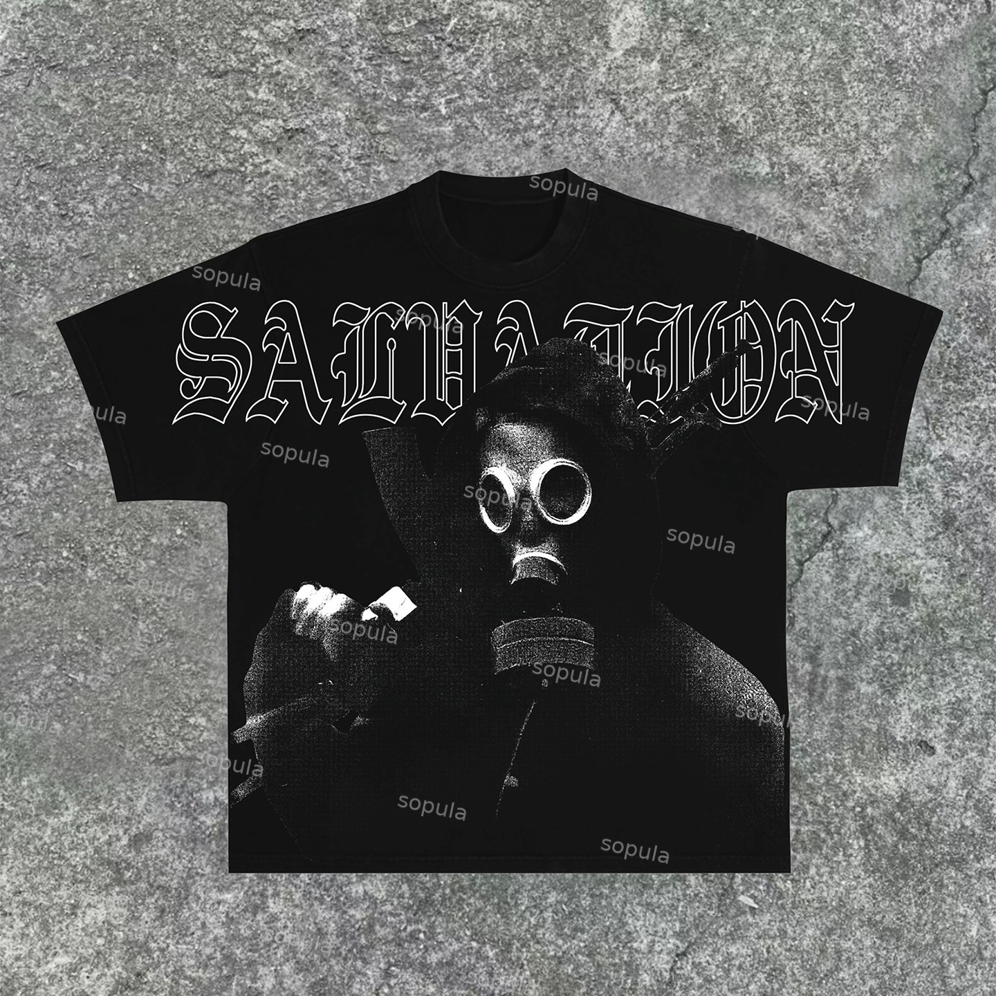 Sopula Men's Unisex Salvation Print Cotton T-Shirt - SOPULA