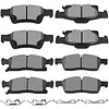 Ceramic Brake Pads Kits,SCITOO 8pcs Brakes Pads Set fit for 2011-2018 for Dodge for Durango,2011-2019 for Jeep Grand for Cherokee