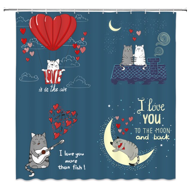

Shower Curtain – Valentine Day-180*180cm, 501 Original