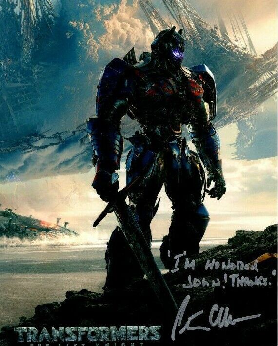 PETER CULLEN Signed TRANSFORMERS OPTIMUS PRIME Photo Poster paintinggraph To John GREAT CONTENT