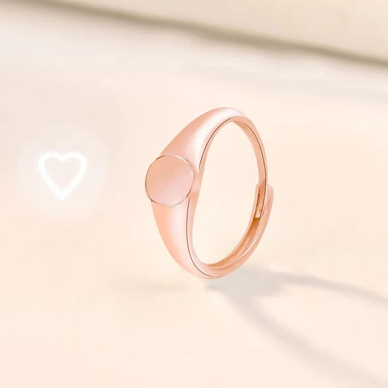 Buzzdaisy New Techonolog “Heart” Shaped Light Projection Sterling Silver Ring
