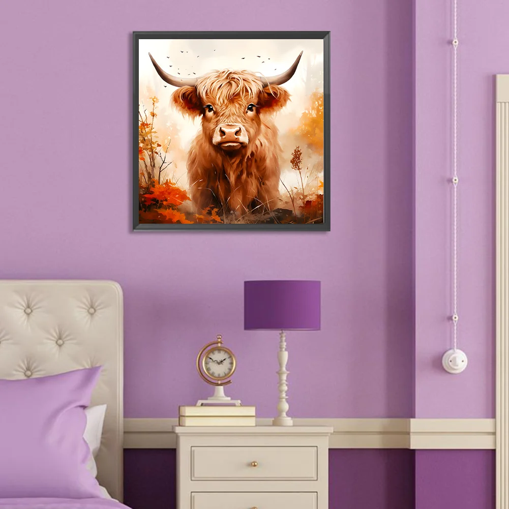 Diamond Painting - Full Round Drill - Highland Yak(Canvas|30*30cm)