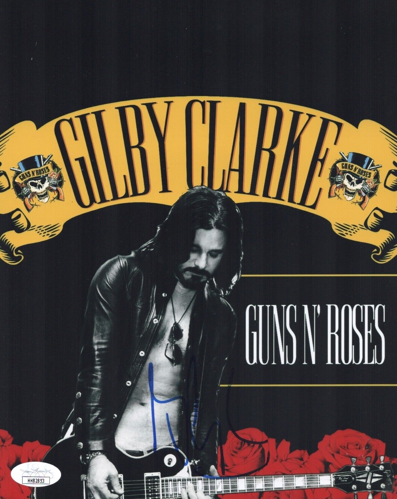 GILBY CLARKE Signed 8x10 Photo Poster painting GUNS N' ROSES In Person Autograph JSA COA Cert