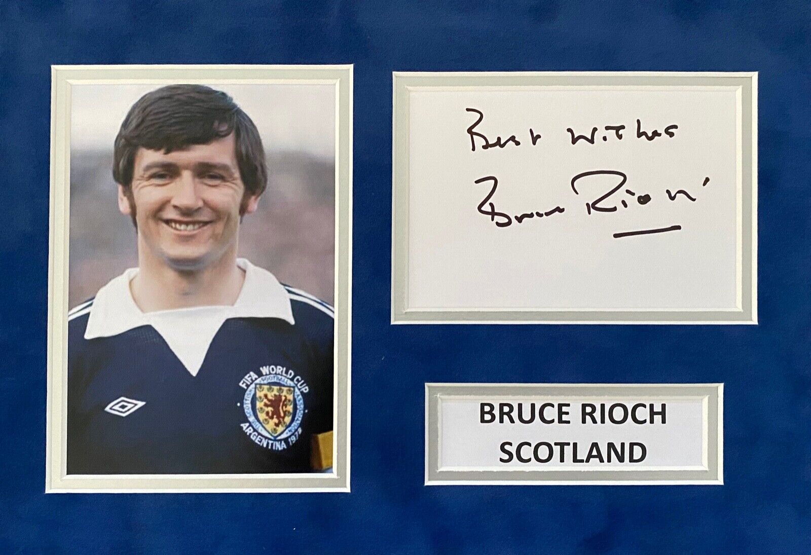 BRUCE RIOCH HAND SIGNED A4 Photo Poster painting MOUNT DISPLAY FOOTBALL AUTOGRAPH SCOTLAND