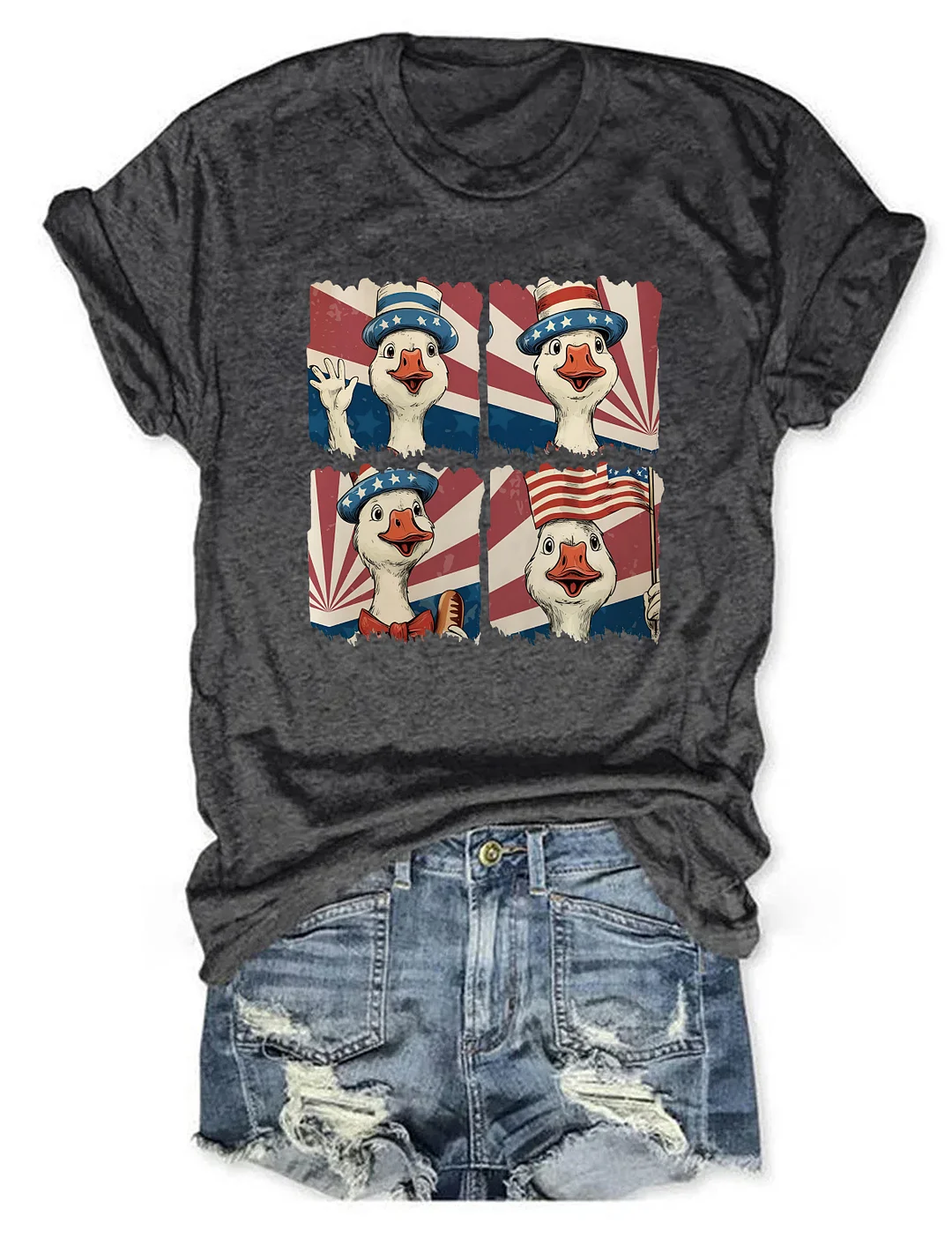 Red White And Goose T-shirt